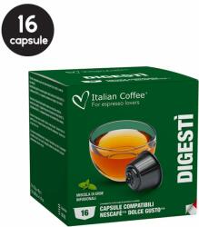Italian Coffee 16 Capsule Italian Coffee Ceai Digestiv - Compatibile Dolce Gusto