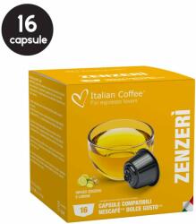 Italian Coffee 16 Capsule Italian Coffee Ceai Ghimbir si Lamaie - Compatibile Dolce Gusto