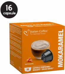 Italian Coffee 16 Capsule Italian Coffee Mokaramel - Compatibile Dolce Gusto