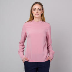 Willsoor Bluză femei pe roz cu un model neted 13689