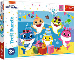 Trefl Boldog Baby Shark család maxi puzzle 24 db-os (14337)