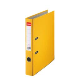 Esselte Biblioraft ESSELTE Economy, A4, plastifiat PP, margine metalica, 50 mm - galben