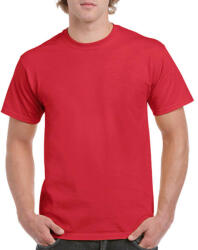 Gildan Férfi póló Rövid ujjú Gildan Heavy Cotton Adult T-Shirt - 4XL, Piros