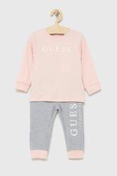 Guess gyerek pizsama rózsaszín, nyomott mintás - rózsaszín 110 - answear - 19 990 Ft