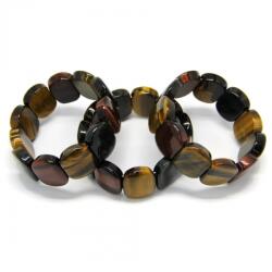  Bratara Ochi de Tigru Mixt Diametru 58 mm, Oval - 19 x 24 mm