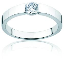 SAVICKI Inel de logodnă Minimalism: aur alb, cu diamant - savicki - 12 100,00 RON