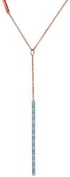 SAVICKI Colier din aur roz 585 cu diamante albe 0.04 ct 45 cm