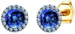 SAVICKI Cercei SAVICKI: aur bicolor, safire albastre, diamante - savicki - 4 148,00 RON