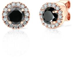 SAVICKI Cercei This is Love: aur roz, diamante negre, diamante