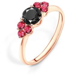 SAVICKI Inel de logodnă Fairytale: aur roz, diamant negru - savicki - 10 302,00 RON