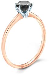 SAVICKI Inel de logodnă The Journey: aur bicolor, cu diamant negru