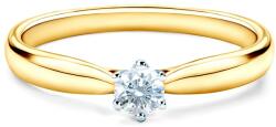 SAVICKI Inel de logodnă SAVICKI: aur bicolor, diamant - savicki - 7 461,00 RON