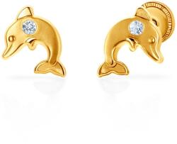 SAVICKI Cercei delfini Animals: aur, zirconiu - savicki - 329,00 RON