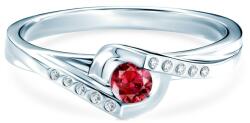 SAVICKI Inel Red Passion: aur alb, rubin - savicki - 2 920,00 RON