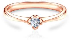 SAVICKI Inel de logodnă SAVICKI: aur roz, diamant - savicki - 3 961,00 RON