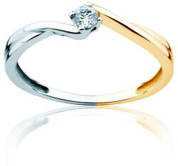 SAVICKI Inel de logodnă Classical Inspiration: aur bicolor, cu diamant - savicki - 2 762,00 RON