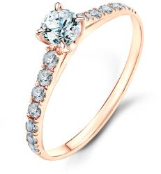 SAVICKI Inel de logodnă Share Your Love: aur roz, diamant - savicki - 5 330,00 RON