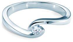 SAVICKI Inel de logodnă Classical Inspiration: aur alb, diamant - savicki - 3 603,00 RON