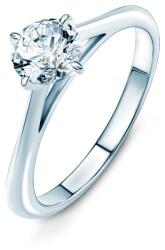 SAVICKI Inel de logodnă The Light: aur alb, diamant - savicki - 18 398,00 RON