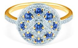 SAVICKI Inel de logodnă SAVICKI: aur bicolor, safire albastre, diamante - savicki - 9 888,00 RON