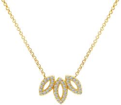 SAVICKI Colier din aur 585 cu diamante albe 0.09 ct 46 cm
