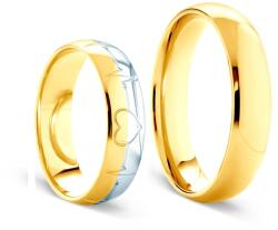 SAVICKI Verighete: aur bicolor, semicirculare, 5 mm - savicki - 10 590,00 RON