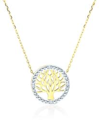 SAVICKI Colier copac din aur 585 cu diamante albe 0.01 ct 42 cm - savicki - 2 181,00 RON