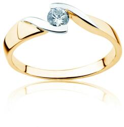 SAVICKI Inel de logodnă Minimalism: aur bicolor, cu diamant - savicki - 3 843,00 RON