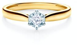 SAVICKI Inel de logodnă SAVICKI: aur bicolor, diamant - savicki - 4 805,00 RON