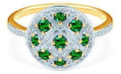 SAVICKI Inel de logodnă SAVICKI: aur bicolor, smaralde, diamante - savicki - 10 334,00 RON