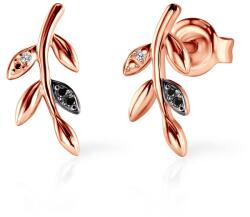 SAVICKI Cercei SAVICKI: aur roz, diamante negre - savicki - 2 737,00 RON