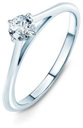 SAVICKI Inel de logodnă Light: aur alb, diamant - savicki - 7 336,00 RON