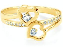 SAVICKI Inel de logodnă inimă SAVICKI: aur, diamant