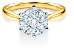 SAVICKI Inel de logodnă SAVICKI: aur bicolor, diamante - savicki - 12 254,00 RON