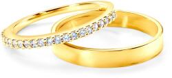 SAVICKI Verighete Share Your Love: aur, diamant, plate, 1, 4 mm și 3 mm