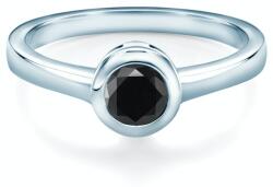 SAVICKI Inel de logodnă SAVICKI: aur alb, diamant negru - savicki - 7 478,00 RON
