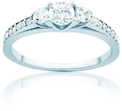 SAVICKI Inel de logodnă SAVICKI: aur alb, diamante - savicki - 12 405,00 RON