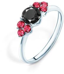 SAVICKI Inel de logodnă Fairytale: aur alb, diamant negru - savicki - 10 302,00 RON