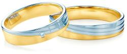 SAVICKI Verighete: aur bicolor, semicirculare, 4, 5 mm - savicki - 10 905,00 RON