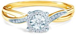 SAVICKI Inel de logodnă SAVICKI: aur bicolor, diamante - savicki - 4 745,00 RON