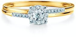 SAVICKI Inel de logodnă SAVICKI: aur bicolor, diamante - savicki - 4 599,00 RON