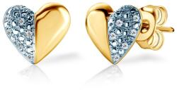 SAVICKI Cercei inimă SAVICKI: aur, diamante - savicki - 1 847,00 RON