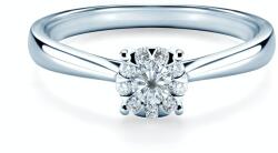 SAVICKI Inel de logodnă SAVICKI: aur alb, diamante - savicki - 10 210,00 RON