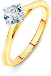 SAVICKI Inel de logodnă The Light: aur bicolor, cu diamant - savicki - 16 041,00 RON