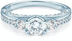 SAVICKI Inel de logodnă SAVICKI: aur alb, diamante - savicki - 13 714,00 RON