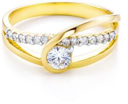 SAVICKI Inel SAVICKI: aur bicolor, cu zirconiu - savicki - 4 428,00 RON
