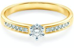SAVICKI Inel de logodnă SAVICKI: aur bicolor, diamant - savicki - 3 123,00 RON