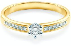 SAVICKI Inel de logodnă SAVICKI: aur bicolor, diamant - savicki - 5 014,00 RON