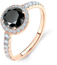 SAVICKI Inel de logodnă This is Love: aur roz, diamant negru - savicki - 13 936,00 RON