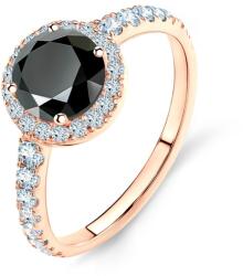 SAVICKI Inel de logodnă This is Love: aur roz, diamant negru - savicki - 9 727,00 RON